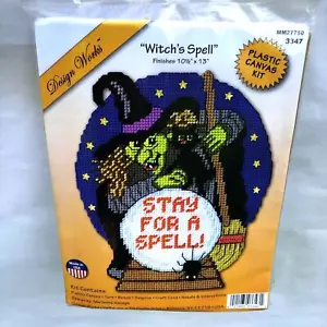 NEW Design Works WITCH'S SPELL Halloween Plastic Canvas Kit MM27750 3347 NIP - Picture 1 of 7