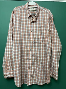 Mens Wrangler Shirt. Peach/Coral Check. XL. Long Sleeve - Picture 1 of 6