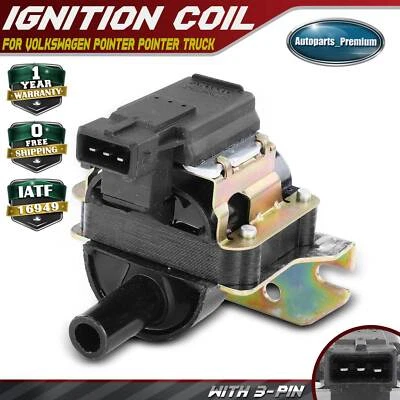 1x Bobina de encendido para Volkswagen Pointer 1998-2004 Pointer Truck 1999-2004 3 pines Foto 1 de 4