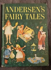 HANS CHRISTIAN ANDERSON'S FAIRY TALES 1958 HARDCOVER VINTAGE/RARE COPY W DEFECTS