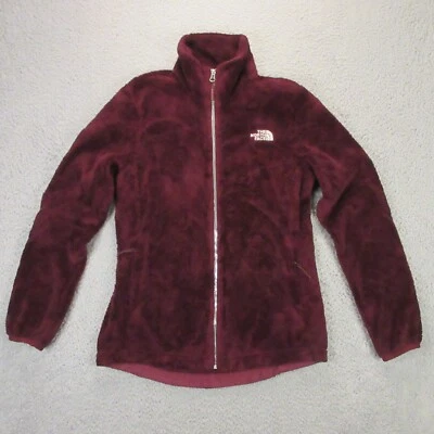 Chaqueta polar North Face para mujer talla S rojo borgoña peluche cremallera completa rendimiento Foto 1 de 4