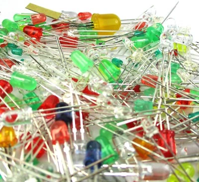 SURTIDO LEDES electrónicos 200 piezas - Muchos tamaños, colores y valores - KIT de diodos Foto 1 de 4