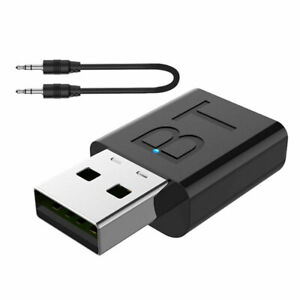 2in1 USB Bluetooth Adapter Transmitter Empfänger TV PC Audio Sender + Aux 3.5 mm