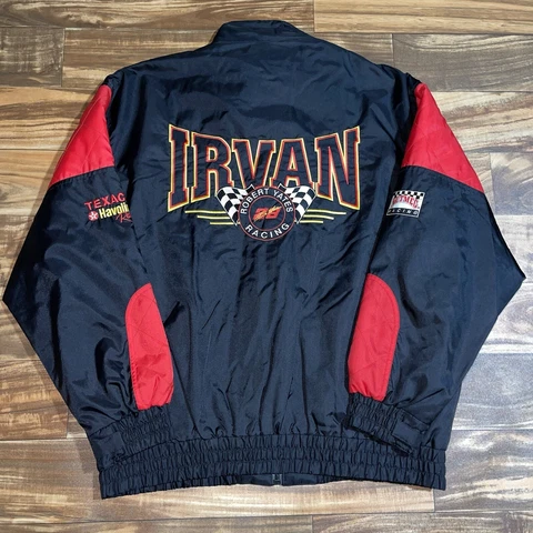 Vintage 90s Texaco Havoline Ernie Irvin Racing Nascar Jacket Men’s XL/XXL Cover