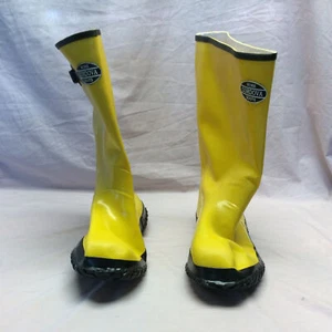 BYS17-16 Paar gelbe wasserdichte Arbeitsstiefel (Größe 16) - Bild 1 von 4