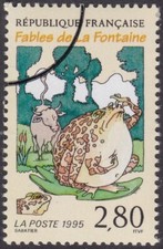 Specimen, France Sc2488 Fables of Jean de la Fontaine, Wolf and the Lamb