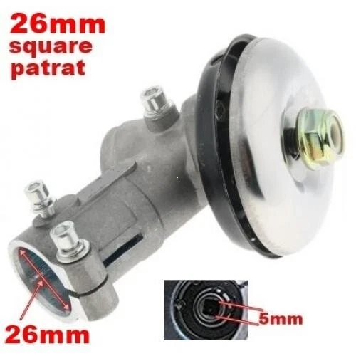 COPPIA CONICA - TESTINA 26MM / 5MM ASTA QUADRATA PER DECESPUGLIATORE - Immagine 1 di 1