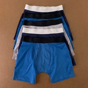 All In Motion Boys Size Small (6/7) Blue Breathable Boxer Brief 5 Pack New - Picture 1 of 4