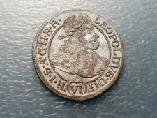 AUSTRIA SILESIA BRESLAU LEOPOLD I 6 KREUZER 1674 MBC