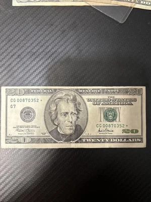 2002 $20 Star FRN With Errors SN CG 00870352* - Image 1 of 4