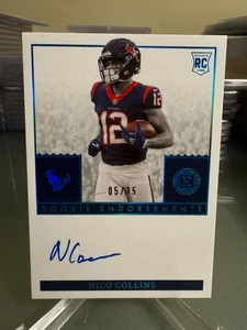 2021 Panini Encased Nico Collins Rookie Endorsements Auto /35 Platinum ON CARD - Picture 1 of 2