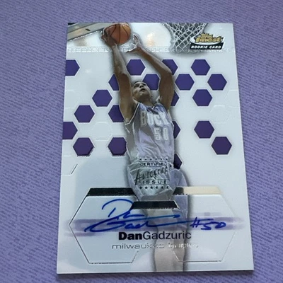 2003 Topps Finest Rookie Card Auto #166 Dan Gadzuric 773/999 - Image 1 of 4