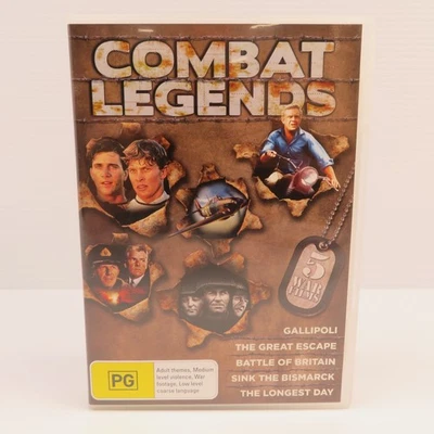 Combat Legends 5 War Films Set-Gallipoli/The Great Escape & More - DVD - R4 !! - image 1 of 3