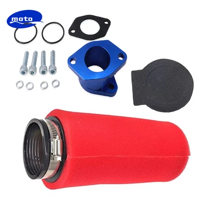 Filtro de aire y arranque colector de admisión azul para Yamaha Warrior350 1987 1988 1989-2004 Foto 1 de 4