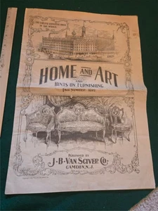 Antique 1899 Home And Art Hints on Furnishing J B VanSciver Co Advertising - Bild 1 von 5