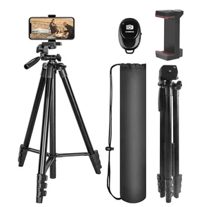 Trípode Teléfono 62", Trípode para iPhone con Obturador Remoto y Clip Universal, C... - Imagen 1 de 7