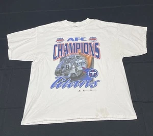 Vintage Tennessee Titans T-Shirt 2000 AFC Champion 2XL Steve McNair Eddie George - Bild 1 von 9