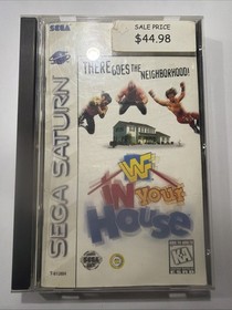 WWF In Your House (Sega Saturn, 1996) Complete CIB Reg Card