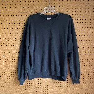 Vintage Jerzees Premium Fit Blank Black Crewneck Sweatshirt Men’s XL - Bild 1 von 7