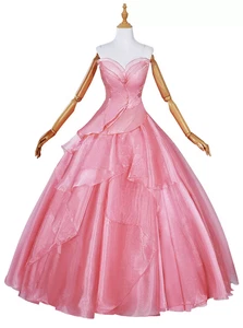 Disfraz de Juegos con disfraces Wicked Glinda para mujer Vestido rosa Conjunto Vestido de novia + Crinolina - Imagen 1 de 3