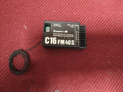 Graupner C16 FM 40S 16/8 Kanal Empfänger Top Zustand - Bild 1 von 2