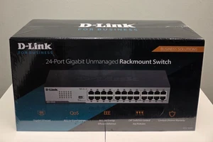 D-LINK 24-Port Gigabit Unmanaged Rackmount Netzwerk Switch - DGS-1024D - NEU - Bild 1 von 4
