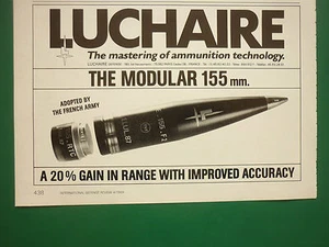 4/1989 PUB LUCHAIRE VERTEIDIGUNG FRANZÖSISCHE ARMEE MUNITION MUNITION 155 MM AD - Bild 1 von 1