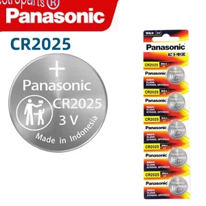 5pcs Fresh PANASONIC CR2025 CR 2025 Button battery COIN CELL Battery Exp 2029 - Picture 1 of 1