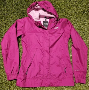 The North Face Jacket Women's Small Pink HyVent Full Zip Hooded Windbreaker Rain - Picture 1 of 5