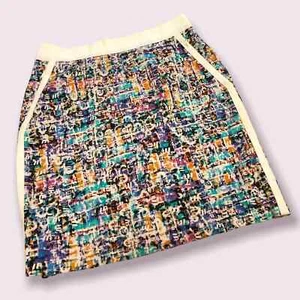 Etcetera colorful mini knee length skirt women’s size 4 - Picture 1 of 7