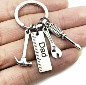 Vater Schlüsselanhänger Werkzeuge Schraubenschlüssel Hammer Schraubendreher Charms & Anhänger Geschenk - Bild 1 von 3