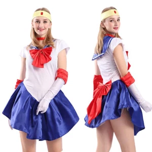 Costume donna donna marinaio luna anime cosplay giapponese vestito fantasia Halloween - Foto 1 di 7
