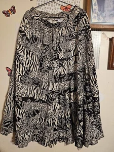 Women's Vintage Floral Skirt Abstract Cottagecore XL - Picture 1 of 4