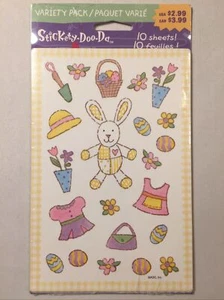 American Greetings Stickety-Doo-Da Dress The Easter Rabbit Stickers 10 Sheets - Picture 1 of 2