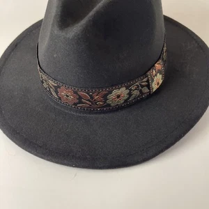Fashion Autumn Winter Women Wool Jazz Cap Sun Hat Felt Trilby Wide Brim Hat - Picture 1 of 9