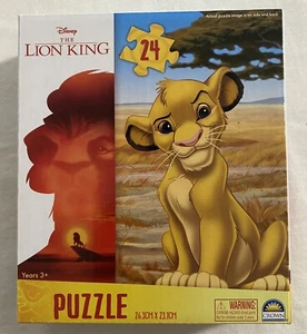 Rompecabezas Simba, Rey León, 24 piezas (26 cm x 23 cm) Totalmente Nuevo, Disney - Imagen 1 de 7