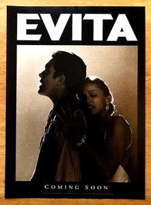 EVITA—MADONNA ANTONIO BANDERAS—VINTAGE 1996 MAGAZINE MOVIE PRINT ADVERTISEMENT - Picture 1 of 1