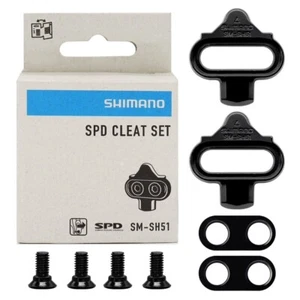 SHIMANO SM-SH51 SPD CLEATS SHOE MOUNTAIN BIKE PEDAL SET CLIPLESS RELEASE GENUINE - Picture 1 of 5