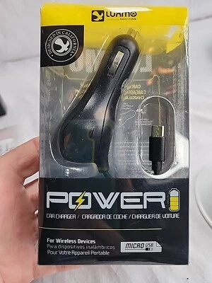 Luxmo Premium Universal Micro USB Car Charger Unused Open Box  - Image 1 of 4