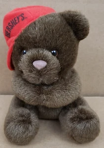 Vtg 1999 Hersheys Hugs Kisses Mini 6" Brown Bear Valentines Day Plush by Creativ - Picture 1 of 7