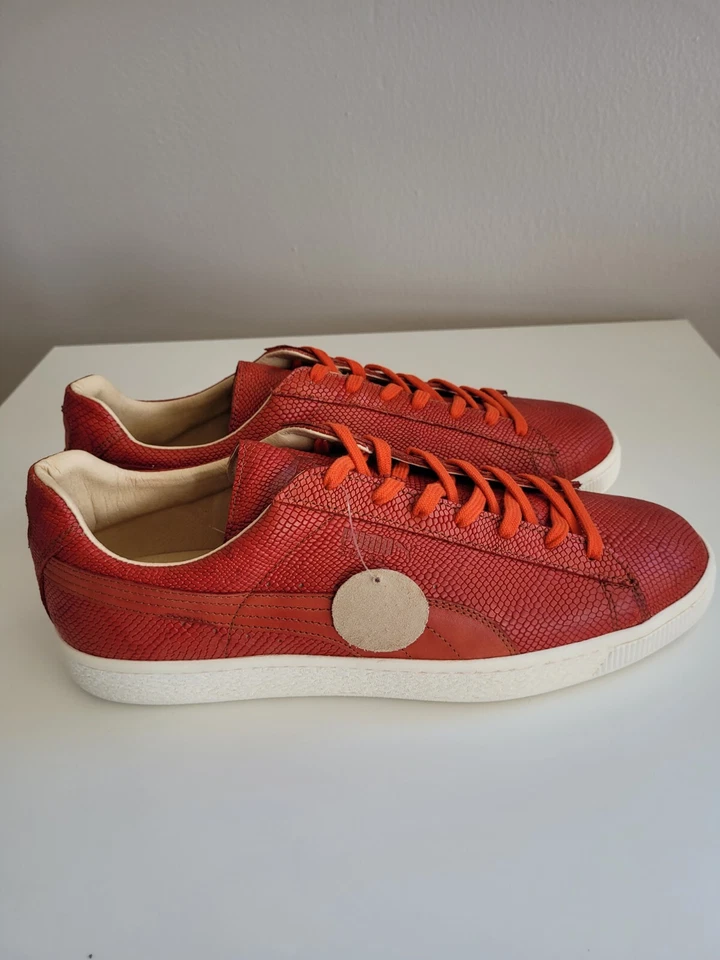 Puma States Piel de Serpiente, Rojo Talla 11 Nuevo, Hecho en Italia y Japón Foto 1 de 4