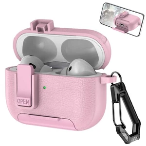 Shockproof Leather Case Cover Built-in Stand For Airpods Pro 2/1 Airpods 4 3 2 1 - Picture 1 of 16