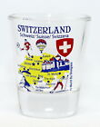 SWITZERLAND LANDMARKS AND ICONS COLLAGE SHOT GLASS SHOTGLASS