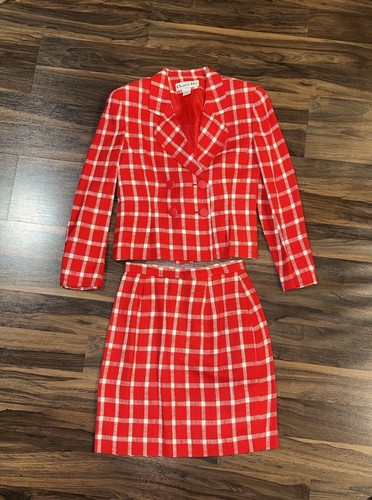 Set completo gonna a quadri film vintage anni 90 00 Christian Dior Cher Clueless taglia 6 LEGGI