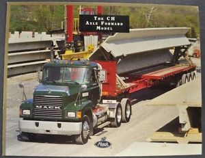 1998 Mack CH Axle Forward Semi Truck Brochure Sheet Excellent Original 98 - Picture 1 of 3
