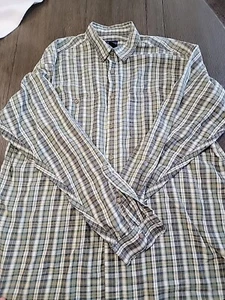 Camisa Patagonia Adulto L Verde Bolsillos a Cuadros Ligera Cuello Exterior Hombres - Imagen 1 de 7