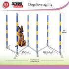 Dog Agility Training Equipment Set Weaving Poles Obstacle Course Outdoor Game