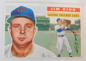 1956 TOPPS BASEBALL CARD #74 JIM KING CHICAGO CUBS (white back) (item#B63) - Picture 1 of 2