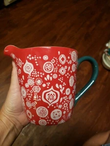 PIONEER WOMAN LOVE BEYOND MEASURE RED BANDANA 4 CUP 1 QT MEASURING CUP FARMHOUSE - Picture 1 of 9