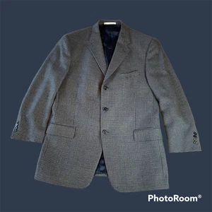 Joseph Abboud for Nordstrom 44L Sports Coat Jacket Houndstooth 100% Wool - Picture 1 of 8